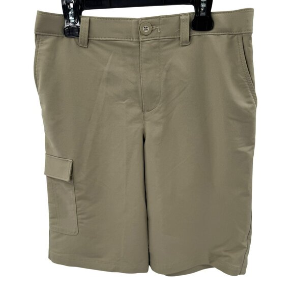 Under Armour Boys Khaki Chino Shorts Youth Large YLG Durable & Comfortable - Picture 1 of 6